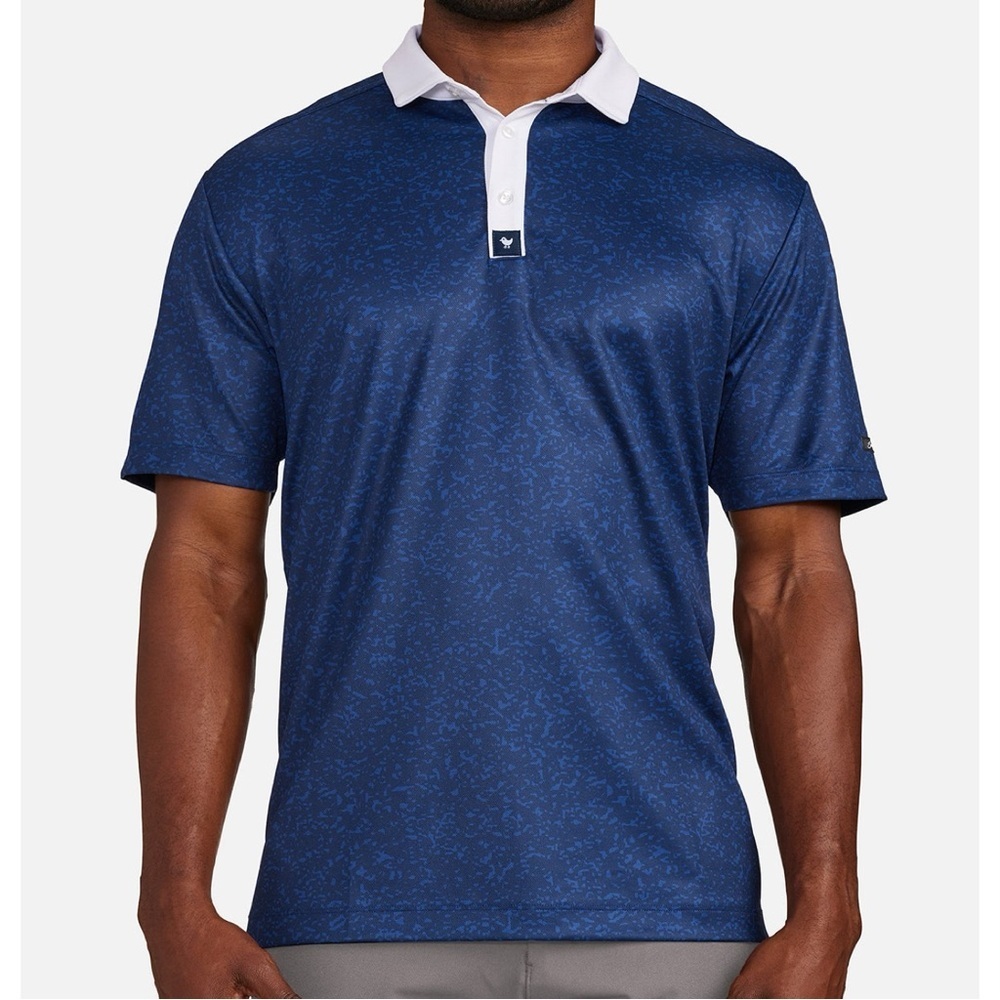Bad Birdie Men’s The Deeps Tech Pique Polo Shirt Shortsleeve Golf UPF 50+ XXL